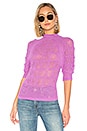 view 2 of 5 Short Sleeve Sweater in Striking Purple