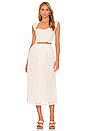 view 4 of 4 Perforated Maxi Skirt in Whisper White