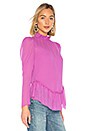 view 2 of 4 Sheer Blouse in Striking Purple