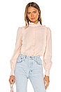 view 1 of 5 Textured Poplin Blouse in Pink Sand