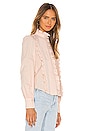 view 3 of 5 Textured Poplin Blouse in Pink Sand