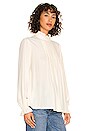 view 2 of 4 Victorian High Neck Blouse in Whisper White