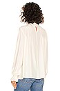 view 3 of 4 Victorian High Neck Blouse in Whisper White
