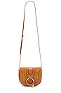 view 5 of 6 Hana Mini Suede & Leather Crossbody in Caramello