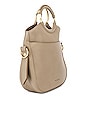 view 3 of 5 Monroe Small Leather Bracelet Tote in Motty Grey