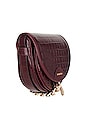 view 3 of 6 Mara Small Saddle Bag in Darkened Brown