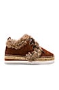 view 1 of 5 Glyn Rabbit Fur Sneaker in Brown