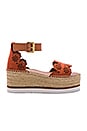 view 1 of 5 Glyn Platform Sandal in Rust