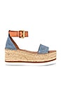 view 1 of 5 Glyn Platform Sandal in Blue