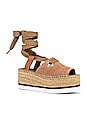 view 2 of 5 Glyn Wrap Platform Sandal in Powder & Natural Calf