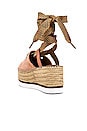 view 3 of 5 Glyn Wrap Platform Sandal in Powder & Natural Calf