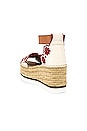 view 3 of 5 Glyn Platform Sandal in Chalk & Red