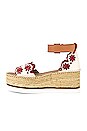 view 5 of 5 Glyn Platform Sandal in Chalk & Red