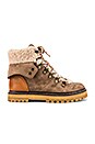 view 1 of 5 Eileen Boot in Taupe, Natural Calf & Shearling