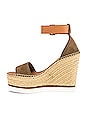 view 5 of 5 Glyn Wedge Espadrille in Alghe & Natural Calf