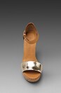 view 4 of 4 Wedge Sandal in Taupe/Gold in Taupe & Gold
