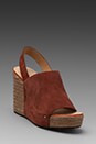 view 1 of 4 Ankle Strap Espadrille Wedge in Rust