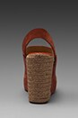 view 3 of 4 Ankle Strap Espadrille Wedge in Rust