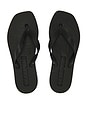 view 1 of 6 Tapered Platform Flip Flop in Black