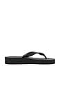 view 2 of 6 Tapered Platform Flip Flop in Black