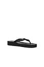 view 3 of 6 Tapered Platform Flip Flop in Black