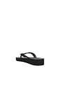 view 4 of 6 Tapered Platform Flip Flop in Black