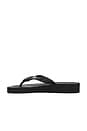 view 5 of 6 Tapered Platform Flip Flop in Black