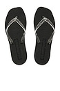 view 1 of 6 Tapered Platform Flip Flop in Black Transparent
