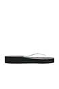 view 2 of 6 Tapered Platform Flip Flop in Black Transparent