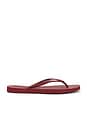 view 2 of 6 Tapered Flip Flop in Burgundy