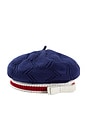 view 1 of 2 Kids Textured Knit Beret in Blue