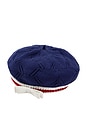 view 2 of 2 Kids Textured Knit Beret in Blue