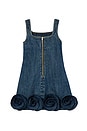 view 2 of 2 Kids Denim Flower Dress in Blue