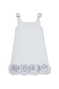 view 1 of 2 Kids Crepe Flower Dress in Blue