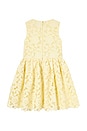 view 2 of 2 Kids Sleeveless Lace Dress in Yellow