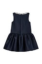view 2 of 2 Kids Flower Scallop Taffeta Dress in Navy
