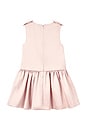 view 2 of 2 Kids Satin Sleeveless Flower Dress in Pink