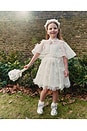view 3 of 3 Kids Embellished Tulle Dress in White