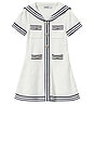 view 1 of 3 Kids Textured Knit Dress in Cream
