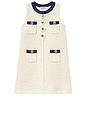 view 1 of 2 Kids Sequin Knit Dress in Cream
