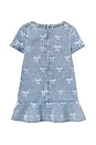 view 2 of 2 Kids Bow Denim Dress in Light Blue
