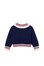 view 2 of 2 Kids Textured Knit Cardigan in Navy