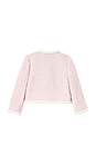 view 2 of 2 Kids Bow Boucle Jacket in Pink