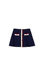 view 1 of 2 Kids Textured Knit Skirt in Navy