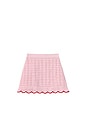 view 2 of 2 Kids Textured Knit Heart Detail Skirt in Pink