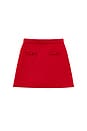 view 1 of 2 Kids Flower Trim Cotton Skirt in Red