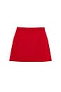 view 2 of 2 Kids Flower Trim Cotton Skirt in Red