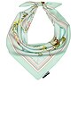 view 2 of 2 Mint Floral Scarf in Green