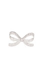 view 1 of 2 Crystal Bow Hairclip in Silver