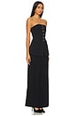 view 2 of 4 Bandeau Crepe Jumpsuit in Black